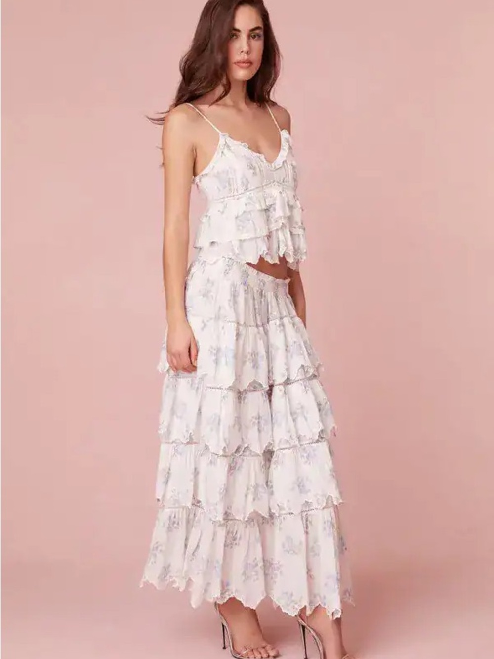Love Shack Fancy Maxi tiered skirt NEVER WORN